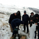 Postavljanje savremene meteorološke stanice kupljene u okviru NatRisk projekta na Staroj Planini 