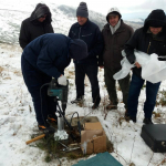 Postavljanje savremene meteorološke stanice kupljene u okviru NatRisk projekta na Staroj Planini 