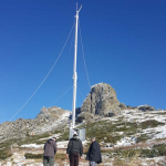 Postavljanje savremene meteorološke stanice kupljene u okviru NatRisk projekta na Staroj Planini 